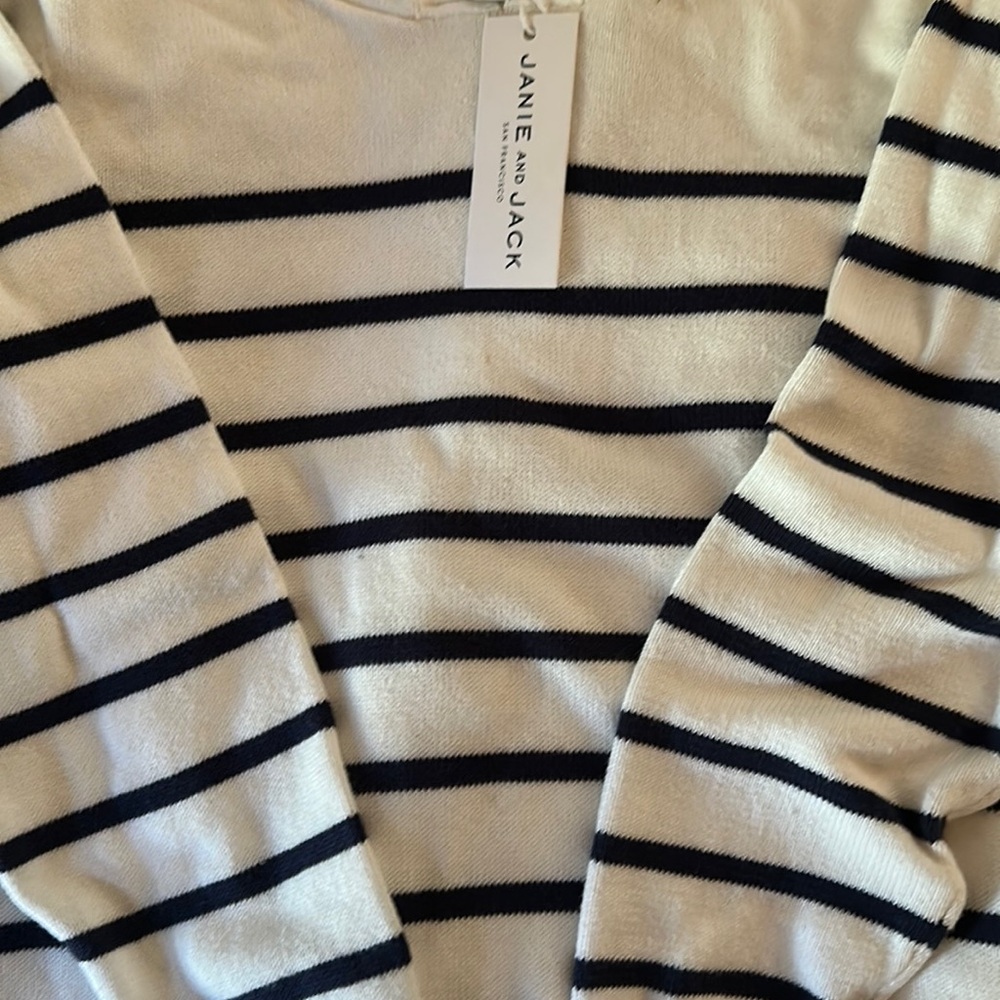 Long sleeve knit sweater with hood from Janie and Jack